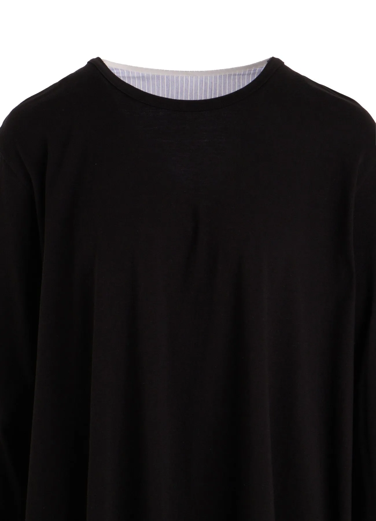 COTTON COMBINATION LONG SLEEVE BLOUSE sold by Yohji Yamamoto product image thumbnail 5