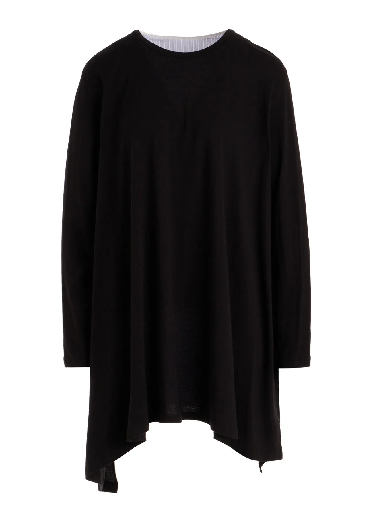 COTTON COMBINATION LONG SLEEVE BLOUSE sold by Yohji Yamamoto product image thumbnail 2