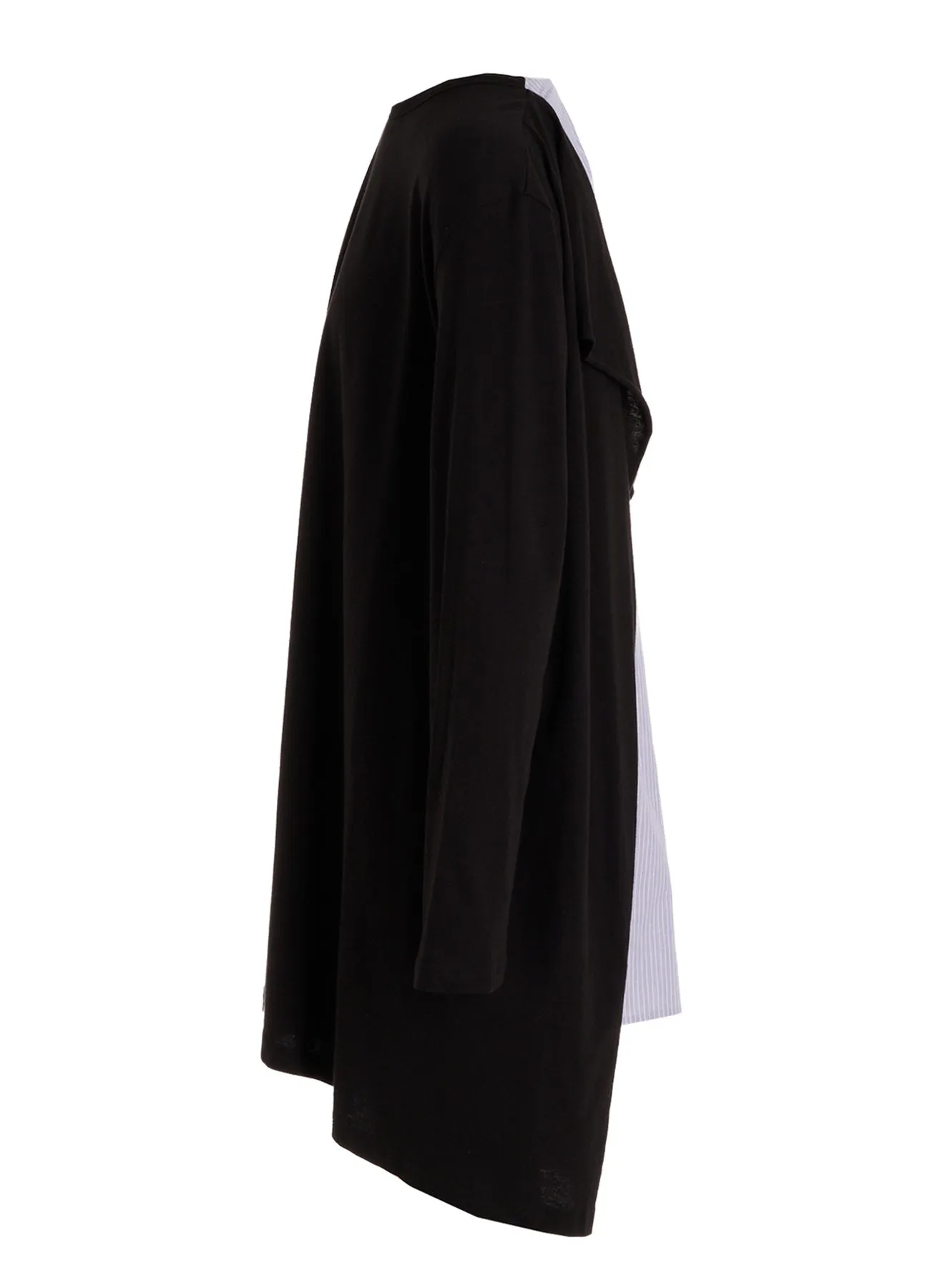 COTTON COMBINATION LONG SLEEVE BLOUSE sold by Yohji Yamamoto product image thumbnail 3