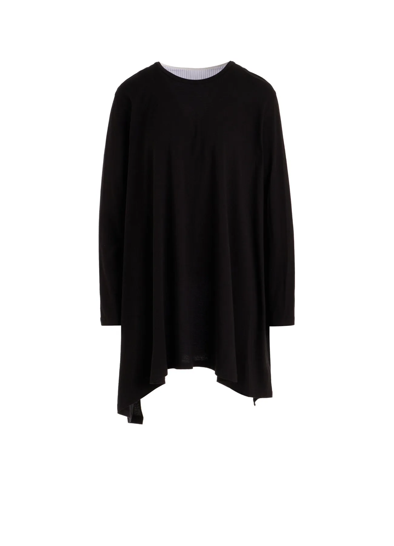 COTTON COMBINATION LONG SLEEVE BLOUSE sold by Yohji Yamamoto