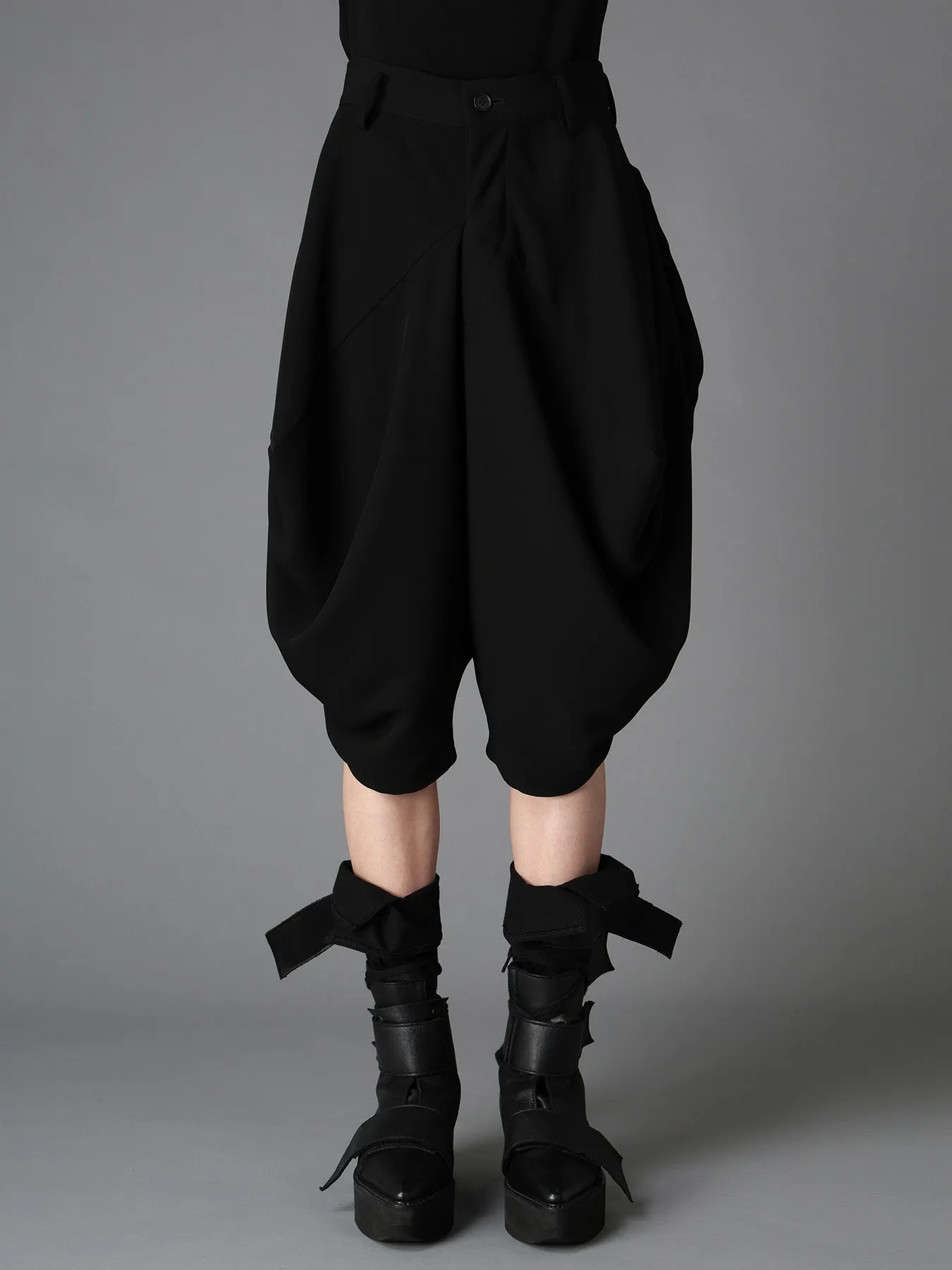 DOUBLE SATIN SQUARE PANTS sold by Yohji Yamamoto product image thumbnail 3