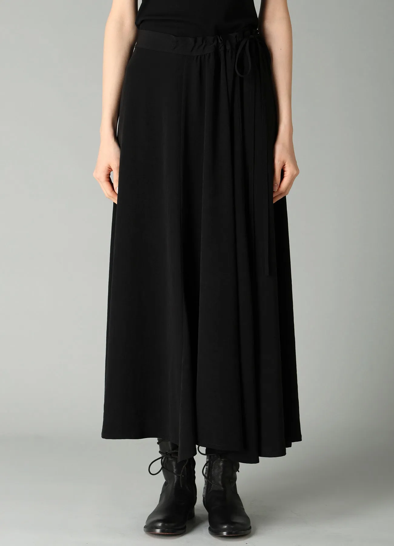Ta/Pe CREPE DE CHINE L GATHERED FLARE SKIRT sold by Y's by Yohji Yamamoto product image thumbnail 2