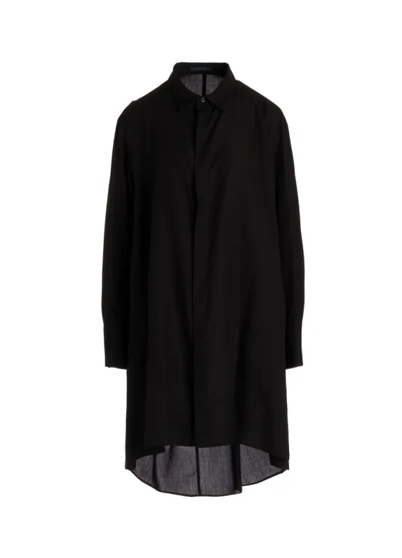 CELLULOSE POPLIN BACK FLARE SHIRT made by Y's by Yohji Yamamoto