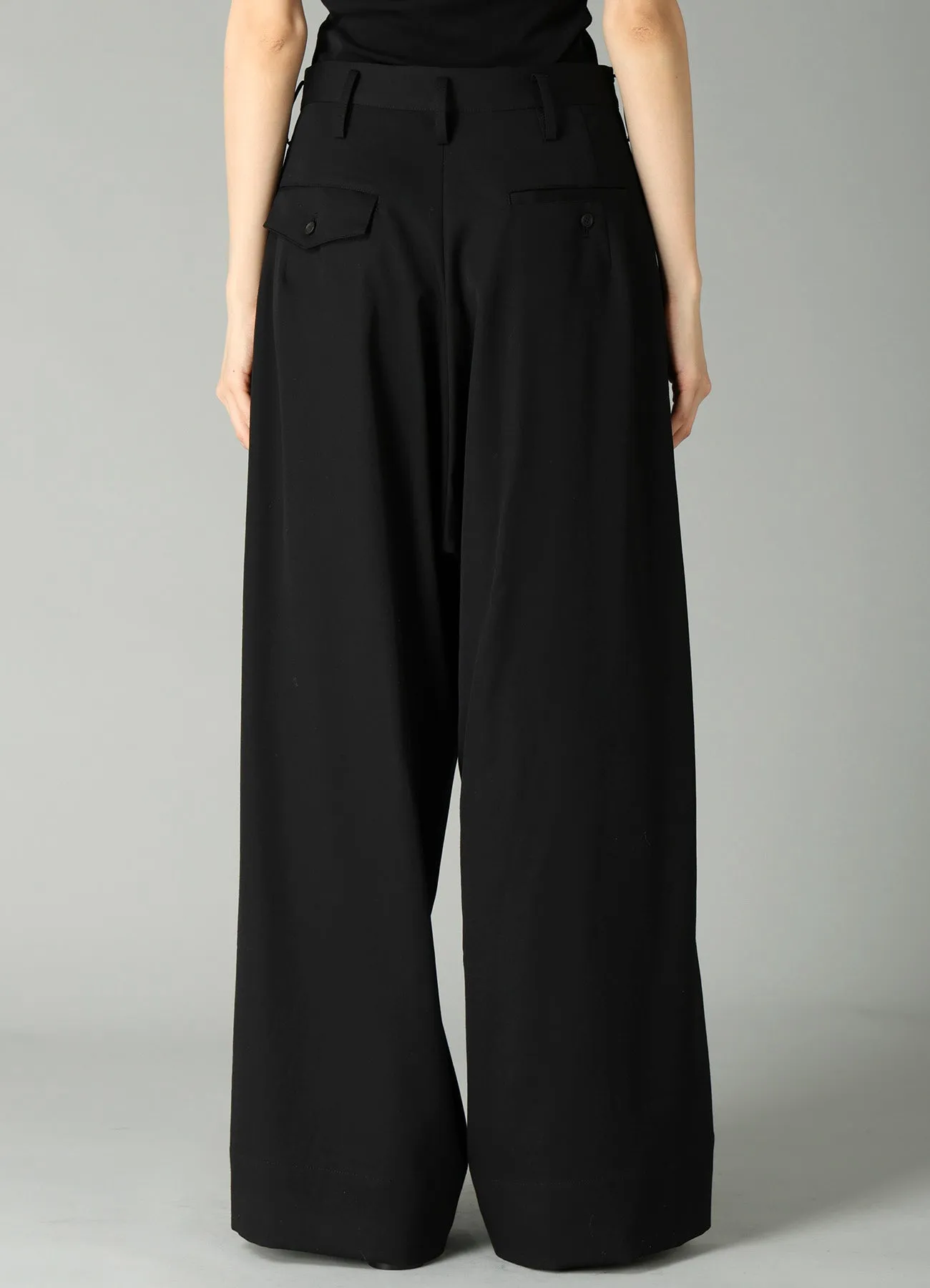 GABARDINE MAXI WIDE PANTS sold by Yohji Yamamoto product image thumbnail 5