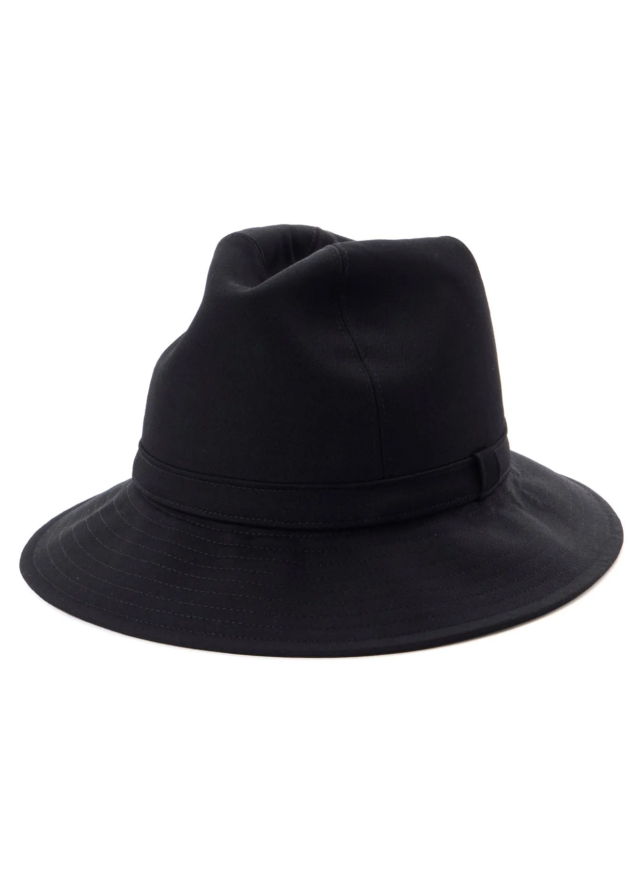 WOOL GABARDINE FEDORA HAT sold by Yohji Yamamoto