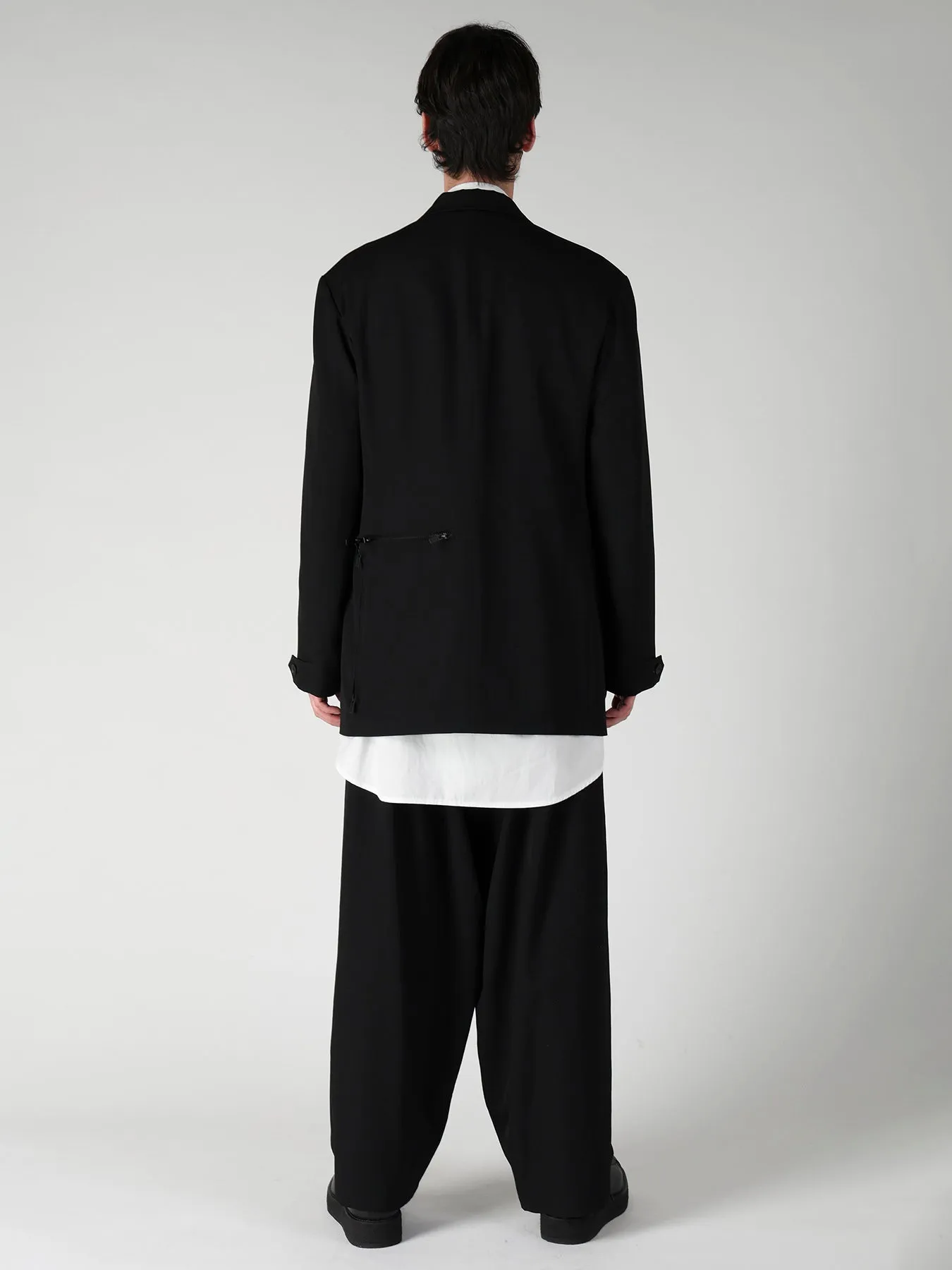 WOOL GABARDINE NOTCH WOOL GABARDINE JACKET sold by Yohji Yamamoto product image thumbnail 5