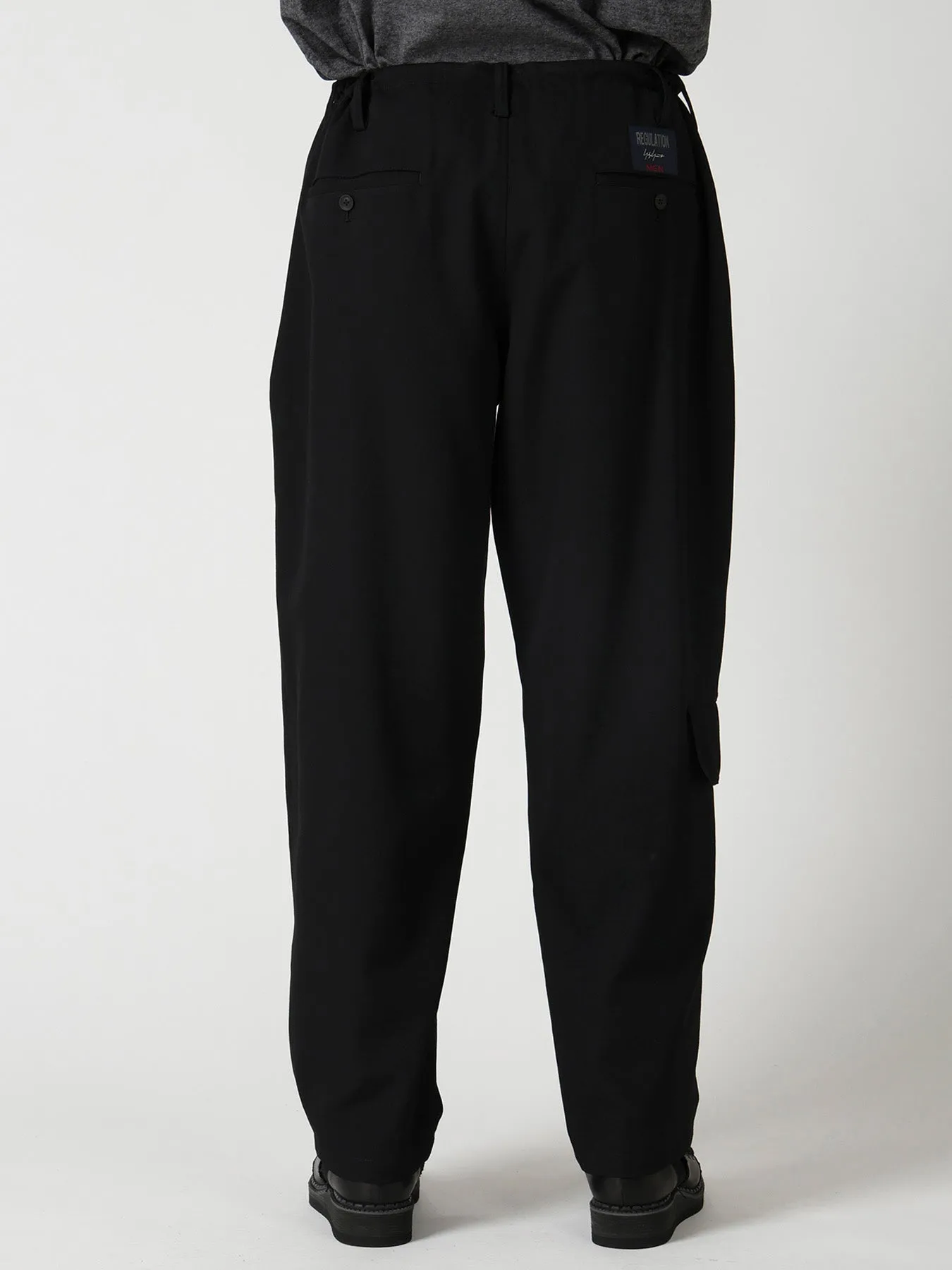 RE GABARDINE SIDE POCKET STRING PANTS sold by Y's by Yohji Yamamoto product image thumbnail 5