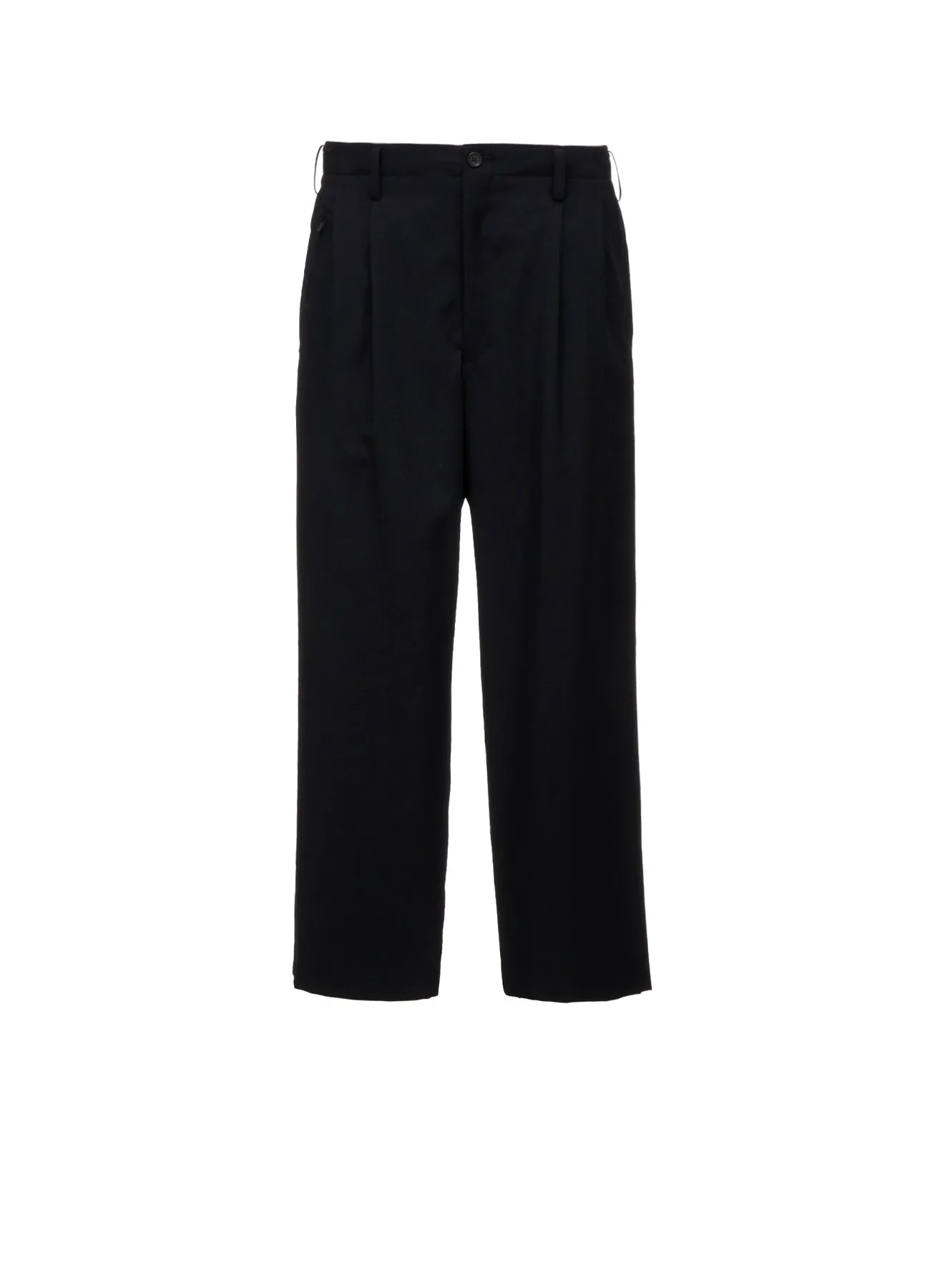 WOOL GABARDINE SUSPENDERS PANTS sold by Yohji Yamamoto