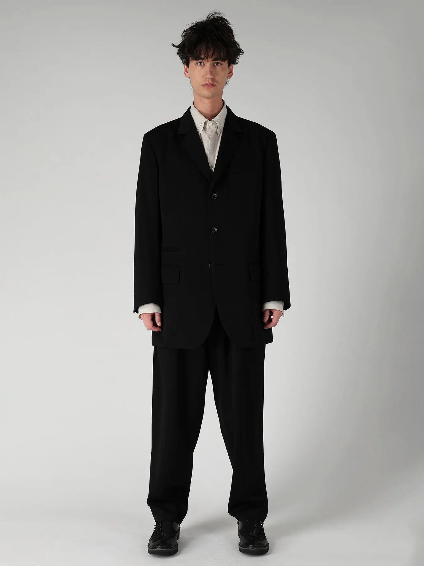 W TUXEDO 3BUTTONS SINGLE JACKET sold by Yohji Yamamoto product image thumbnail 4
