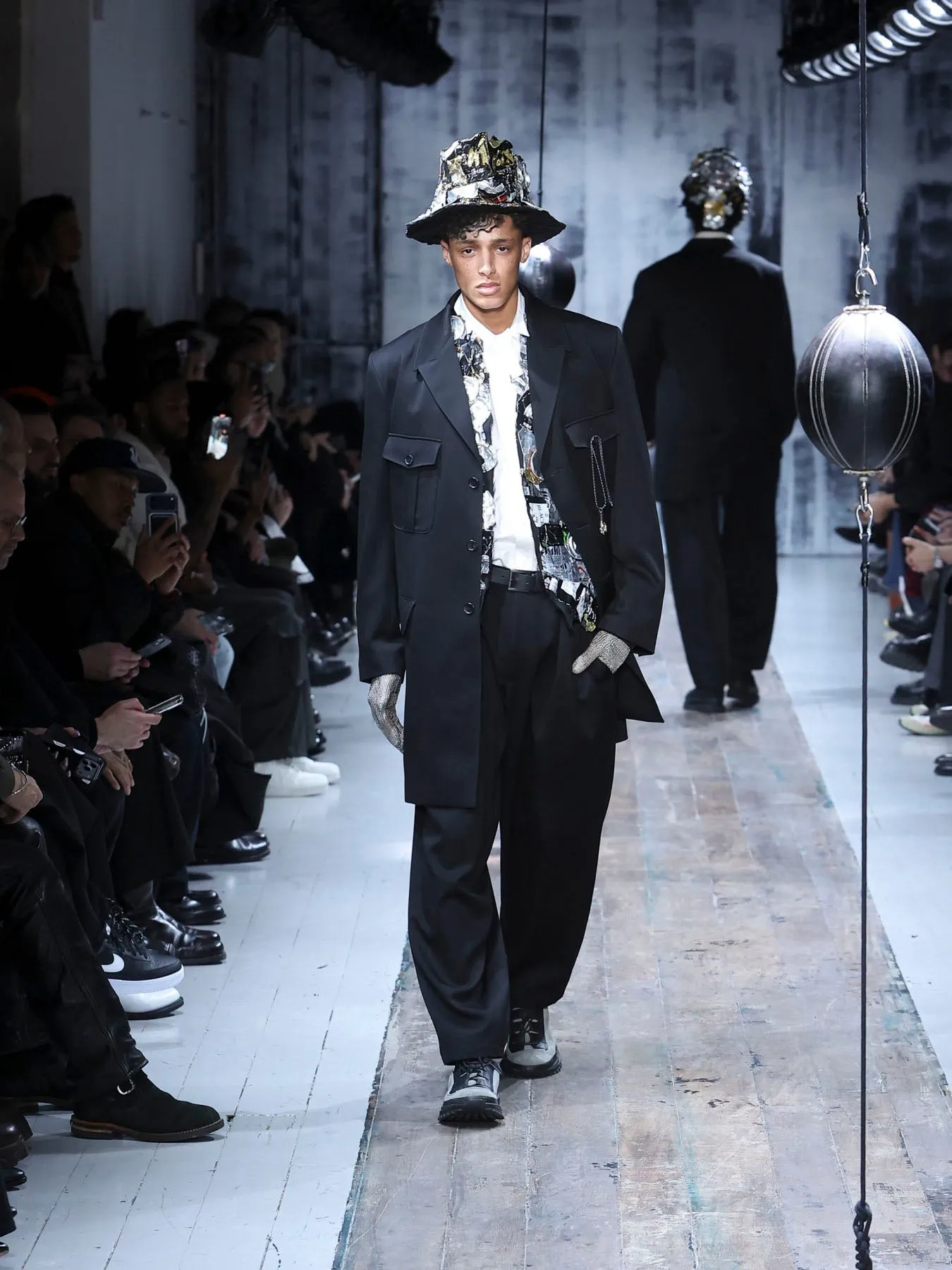 W TUXEDO 4POCKET DR. JACKET sold by Yohji Yamamoto product image thumbnail 2