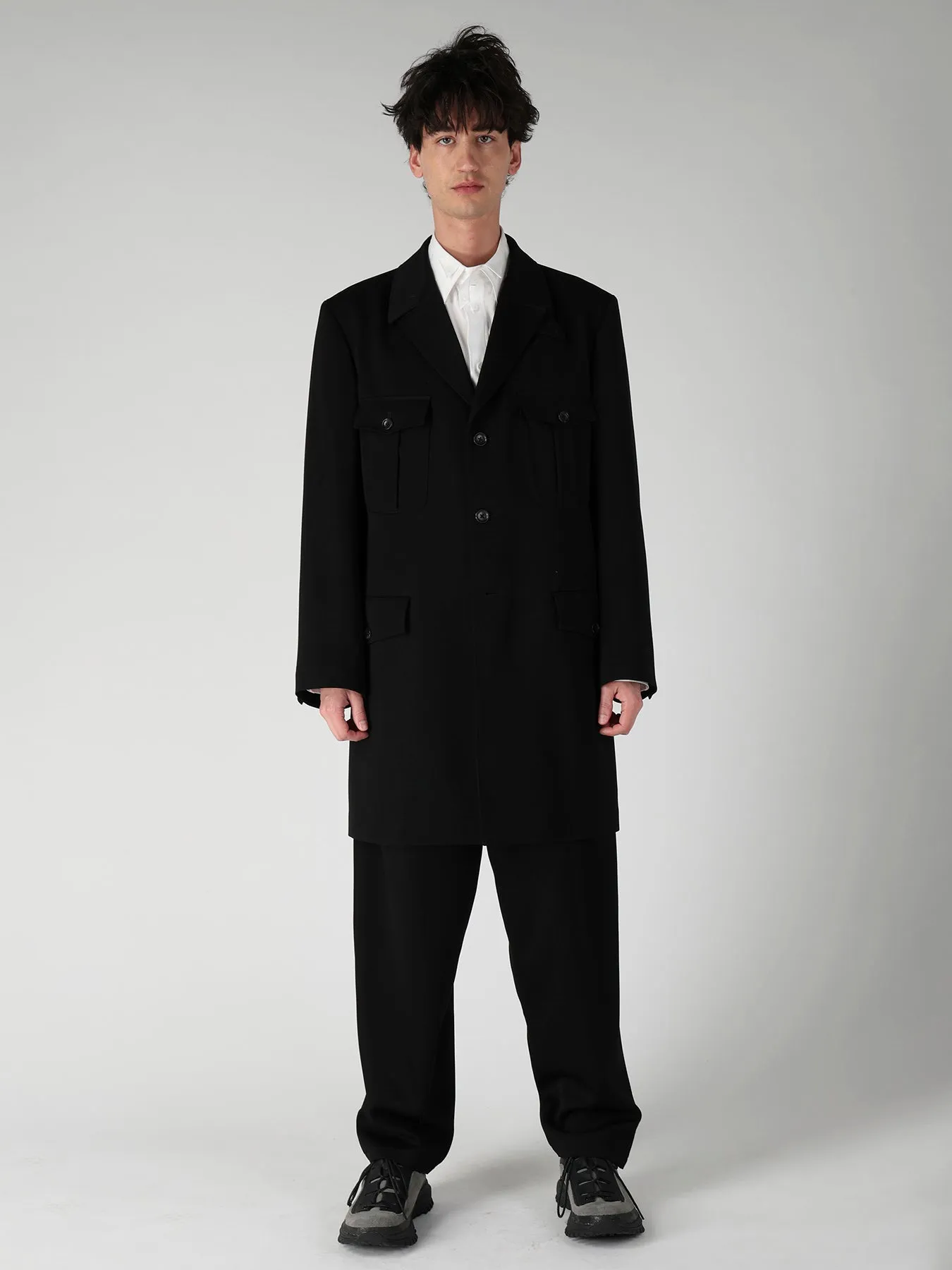 W TUXEDO 4POCKET DR. JACKET sold by Yohji Yamamoto product image thumbnail 4