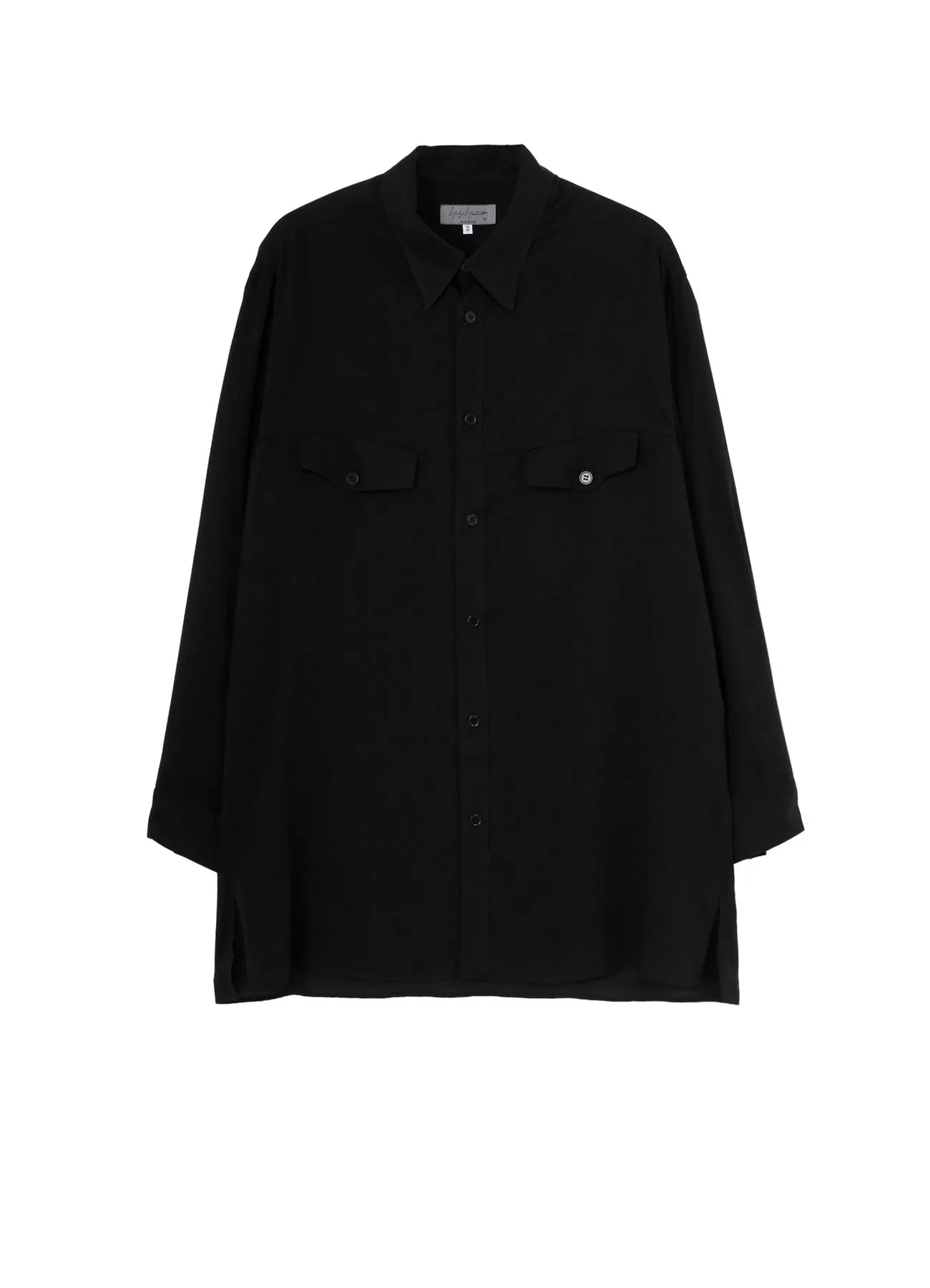CELLULOSE LAWN CHEST PANEL POCKET BLOUSE sold by Yohji Yamamoto