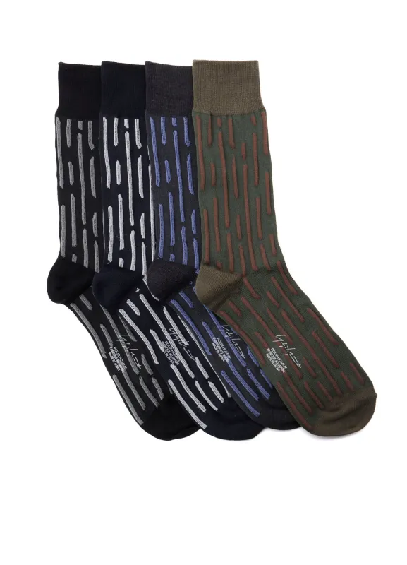 C/AC/NY STITCH STRIPE SOCKS made by Yohji Yamamoto