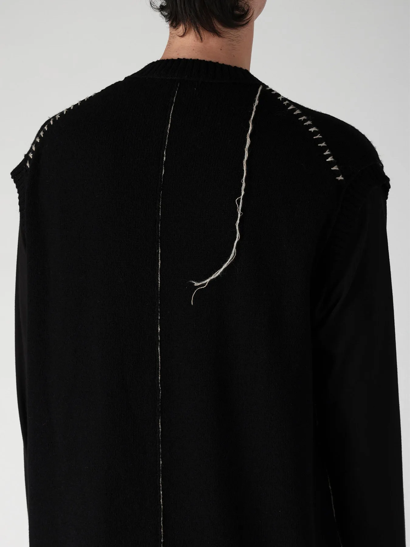 SINGLE JERSEY+EMBROIDERY EMBROIDERY ROUND NECK VEST sold by Yohji Yamamoto product image thumbnail 5