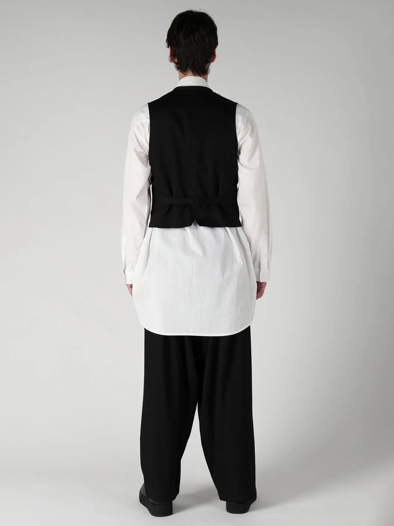 WOOL GABARDINE CHANGE POCKET VEST sold by Yohji Yamamoto product image thumbnail 5