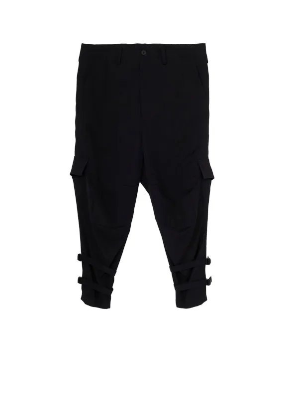 WOOL GABARDINE KNEE PANEL WORK PANTS made by Yohji Yamamoto