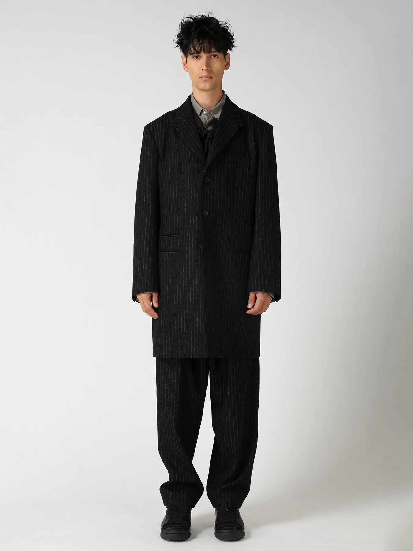 TOP STRIPE FLANNEL DR. JACKET sold by Yohji Yamamoto product image thumbnail 4