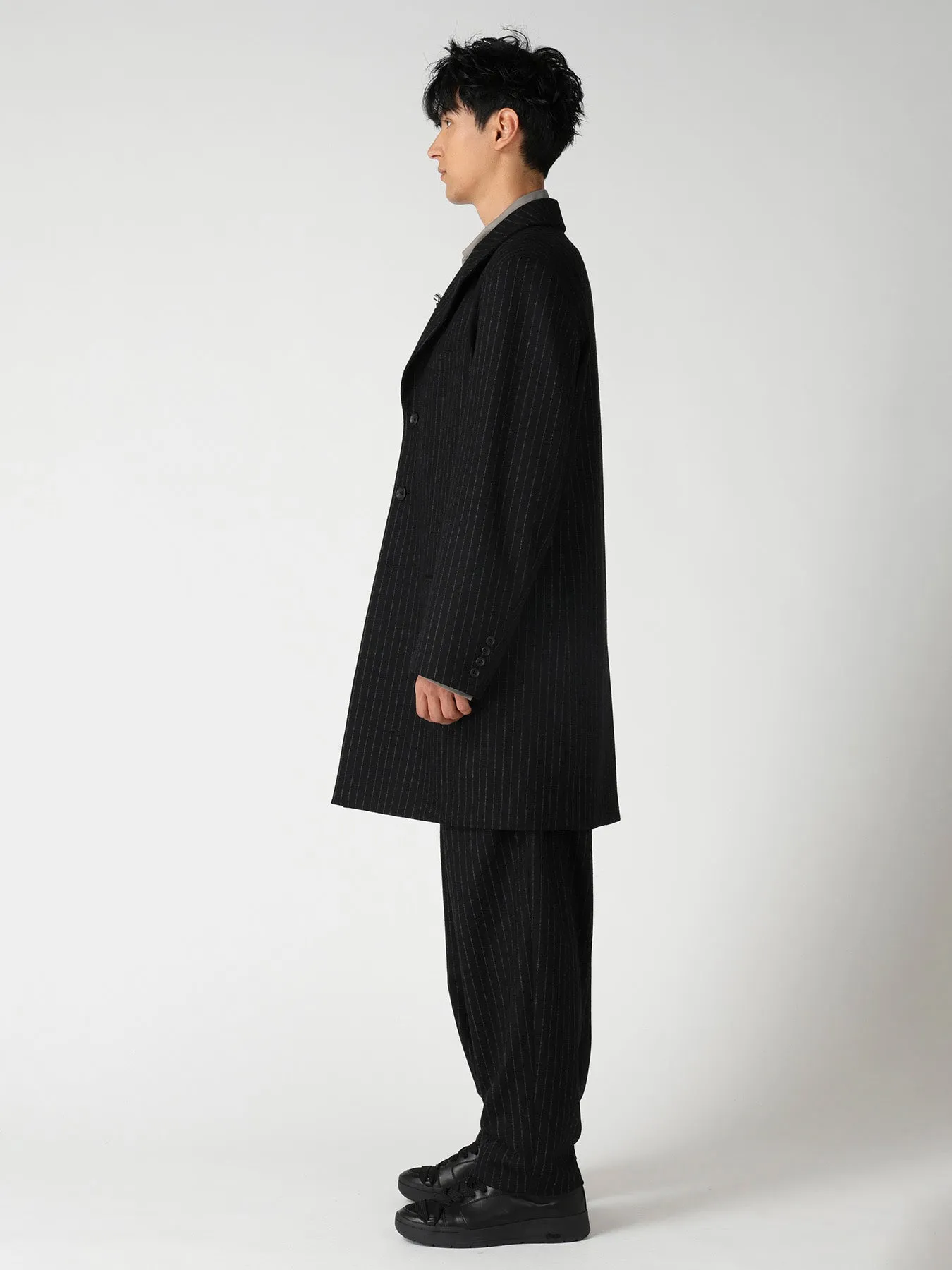TOP STRIPE FLANNEL DR. JACKET sold by Yohji Yamamoto product image thumbnail 5