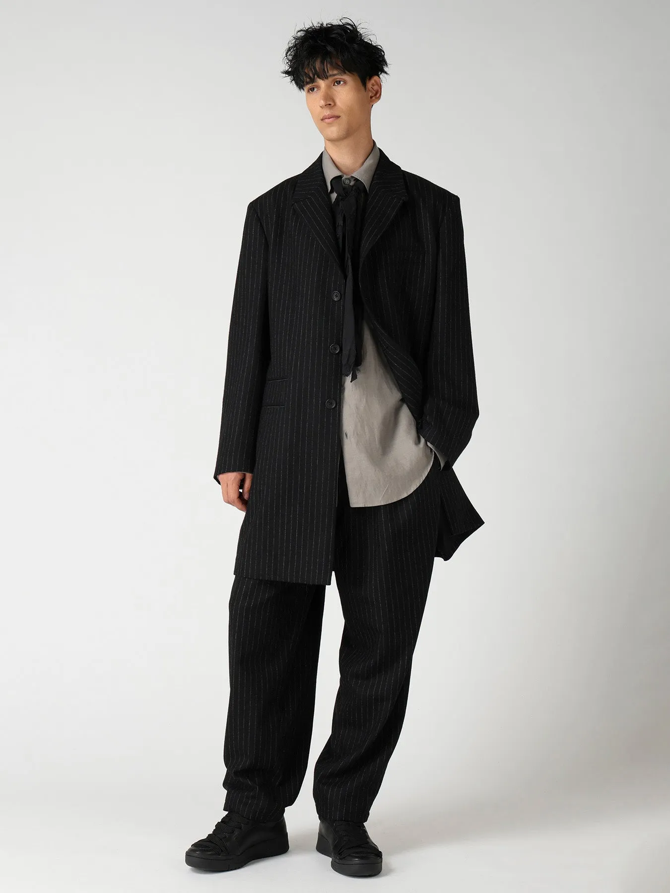 TOP STRIPE FLANNEL DR. JACKET sold by Yohji Yamamoto product image thumbnail 3