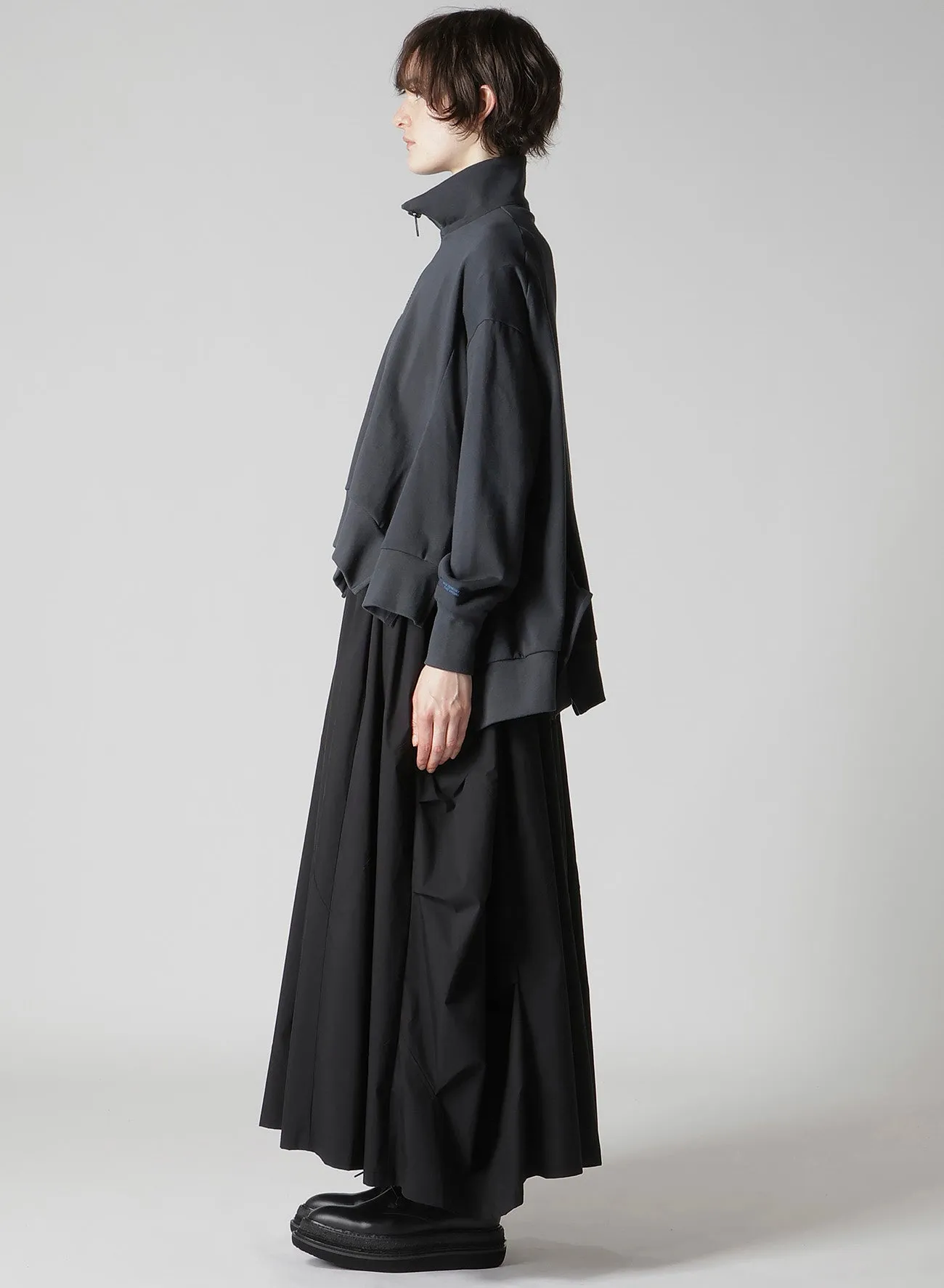 HEAVY WEIGHT FRENCH TERRY FLARED HALF-ZIP PULLOVER sold by Yohji Yamamoto product image thumbnail 4