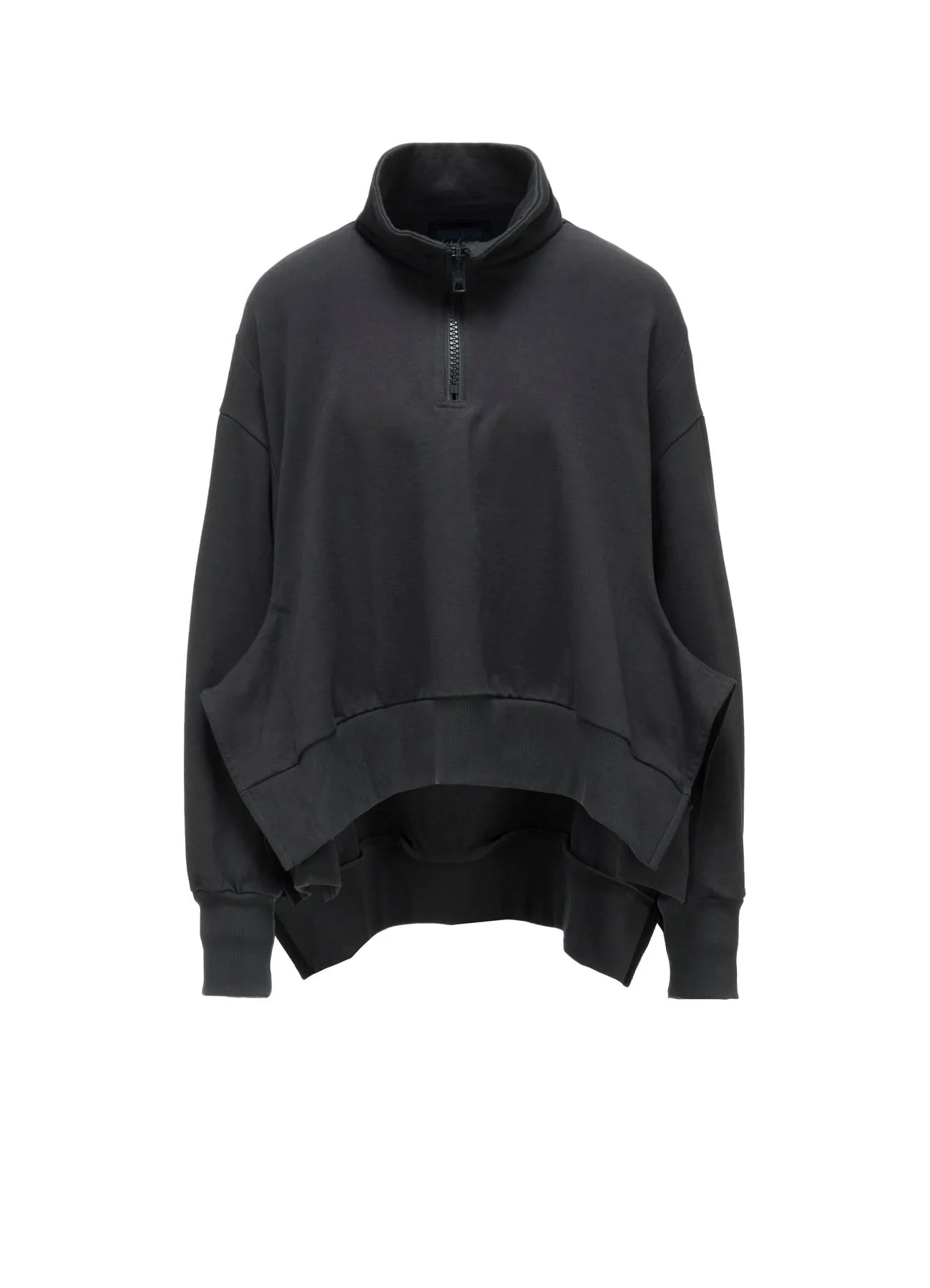 HEAVY WEIGHT FRENCH TERRY FLARED HALF-ZIP PULLOVER sold by Yohji Yamamoto