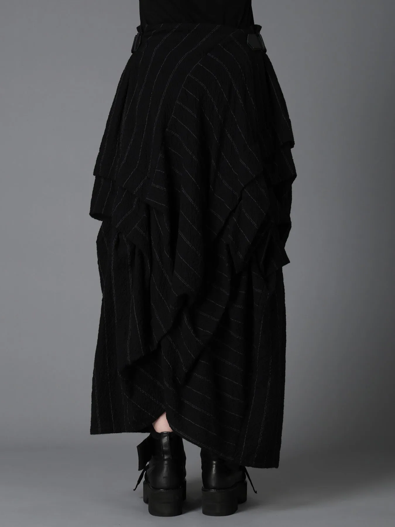 C/W STRIPE TUCK SKIRT sold by Yohji Yamamoto product image thumbnail 5