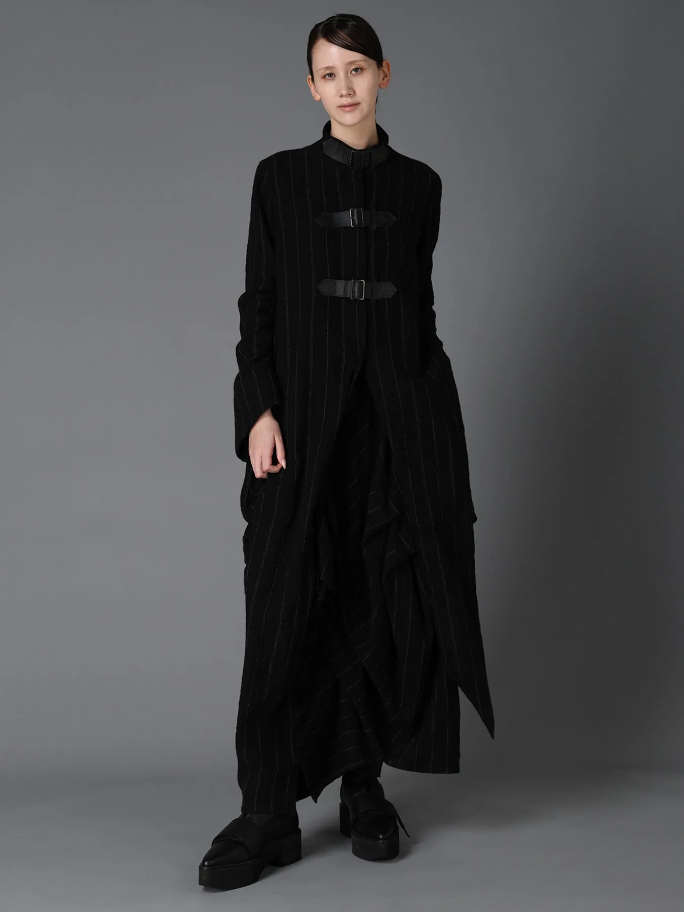 C/W STRIPE TUCK SKIRT sold by Yohji Yamamoto product image thumbnail 2