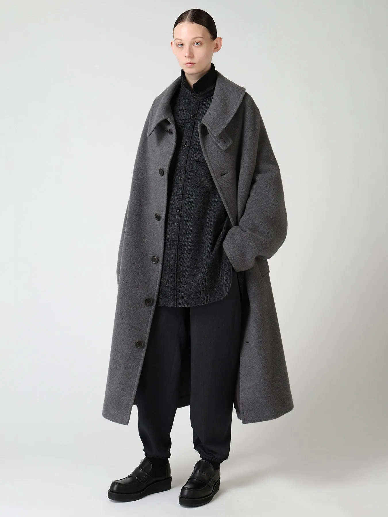 WOOL GABARDINE JOGGER PANTS sold by Yohji Yamamoto product image thumbnail 2
