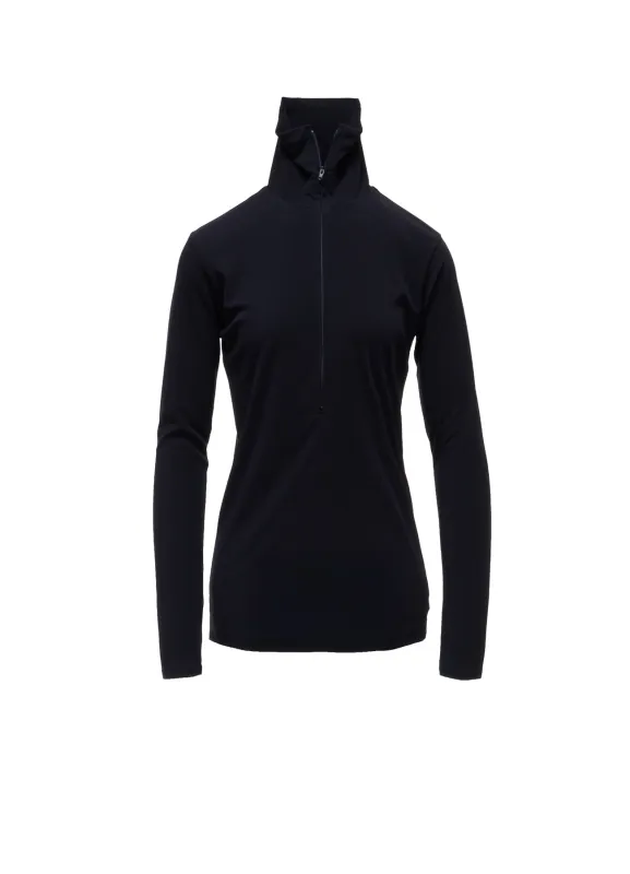 TA/PE DRY ZIP-UP HIGH NECK PULLOVER made by Yohji Yamamoto