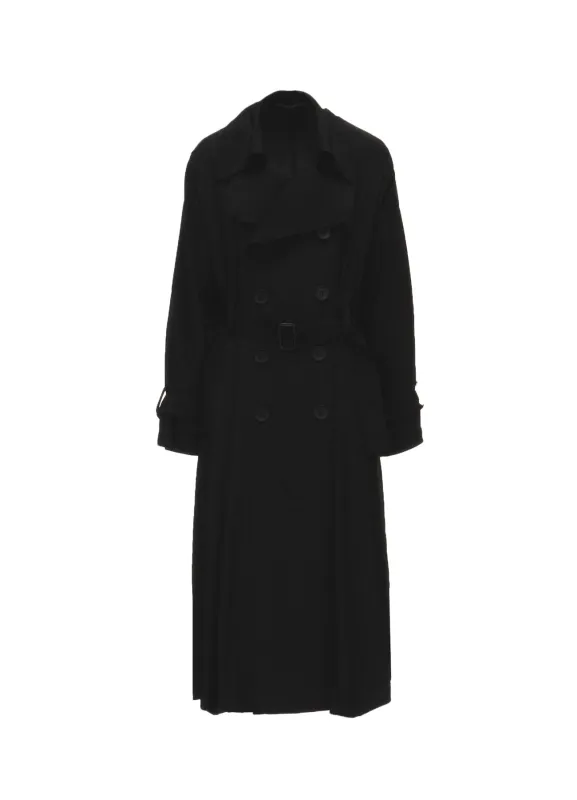 Ta/Pe CREPE DE CHINE SLEEVE GUSSET TRENCH COAT made by Yohji Yamamoto