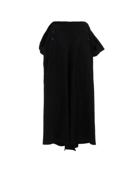 BK DENIM DRAPED POCKET SAILOR PANTS made by Yohji Yamamoto