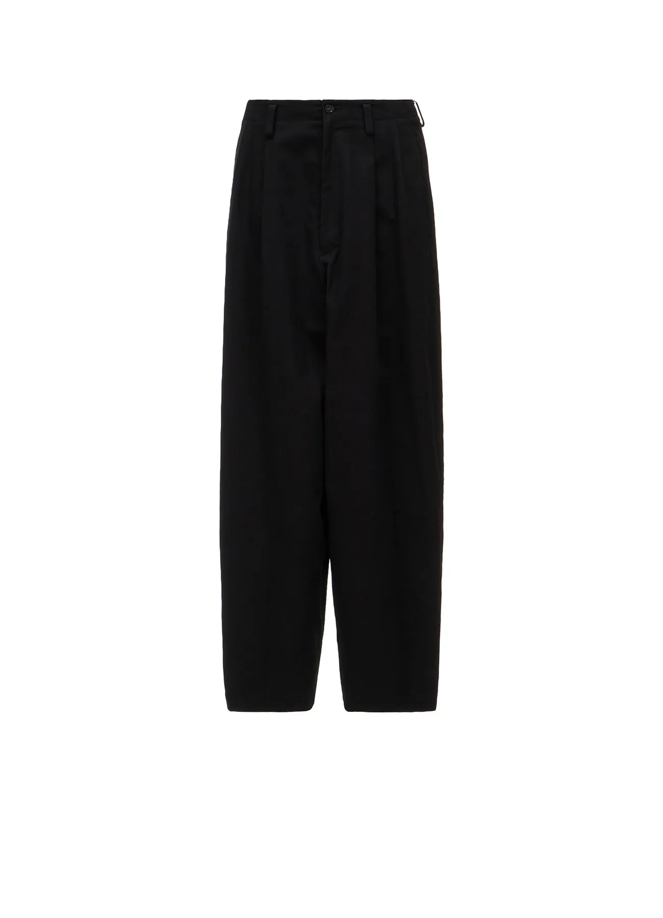 COTTON TWILL 2-TUCK WIDE PANTS sold by Yohji Yamamoto