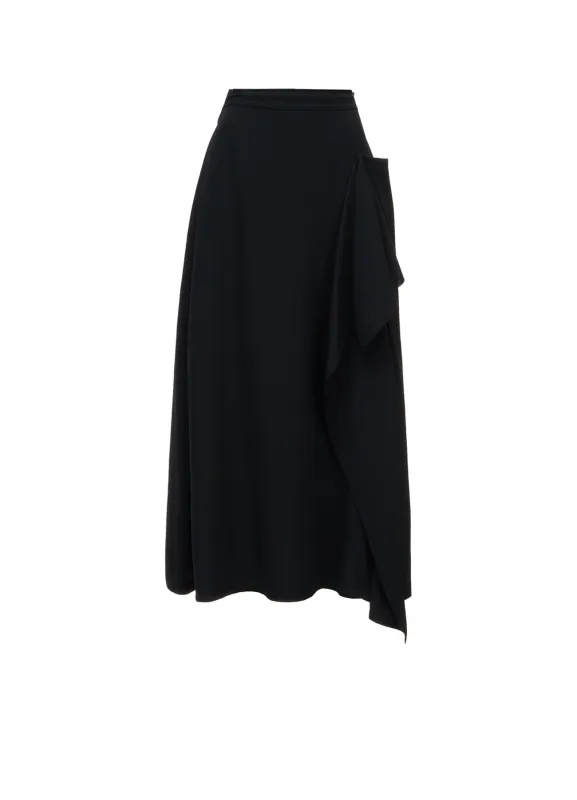WOOL SERGE LEFT DRAPE SKIRT made by Yohji Yamamoto