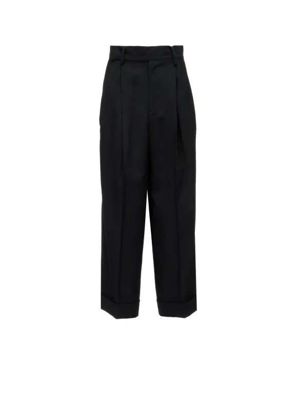 GABARDINE 2 TUCKS BAGGY PANTS made by Yohji Yamamoto