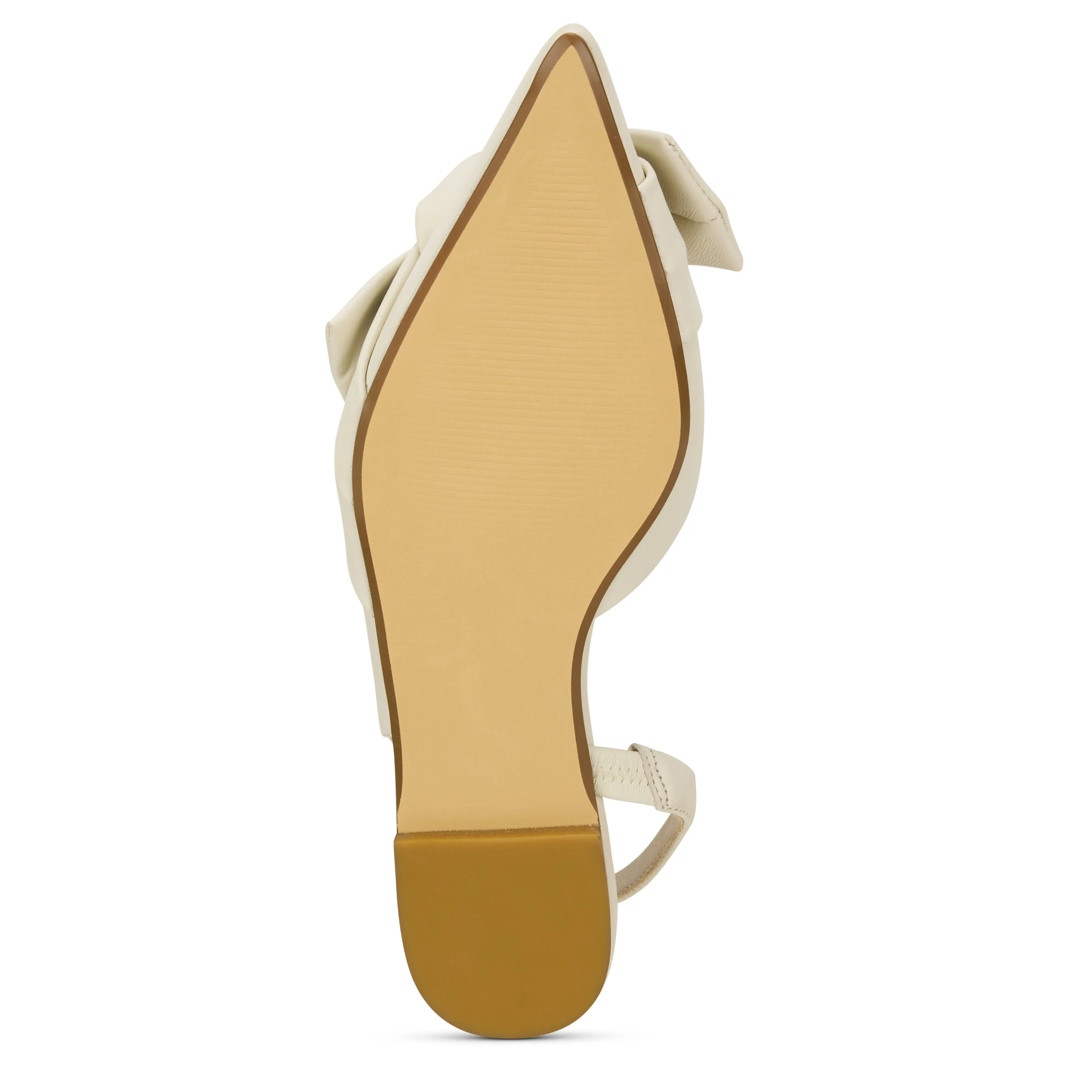 Violet Slingback Flat in Bone Leather sold by Yosi Samra product image thumbnail 4