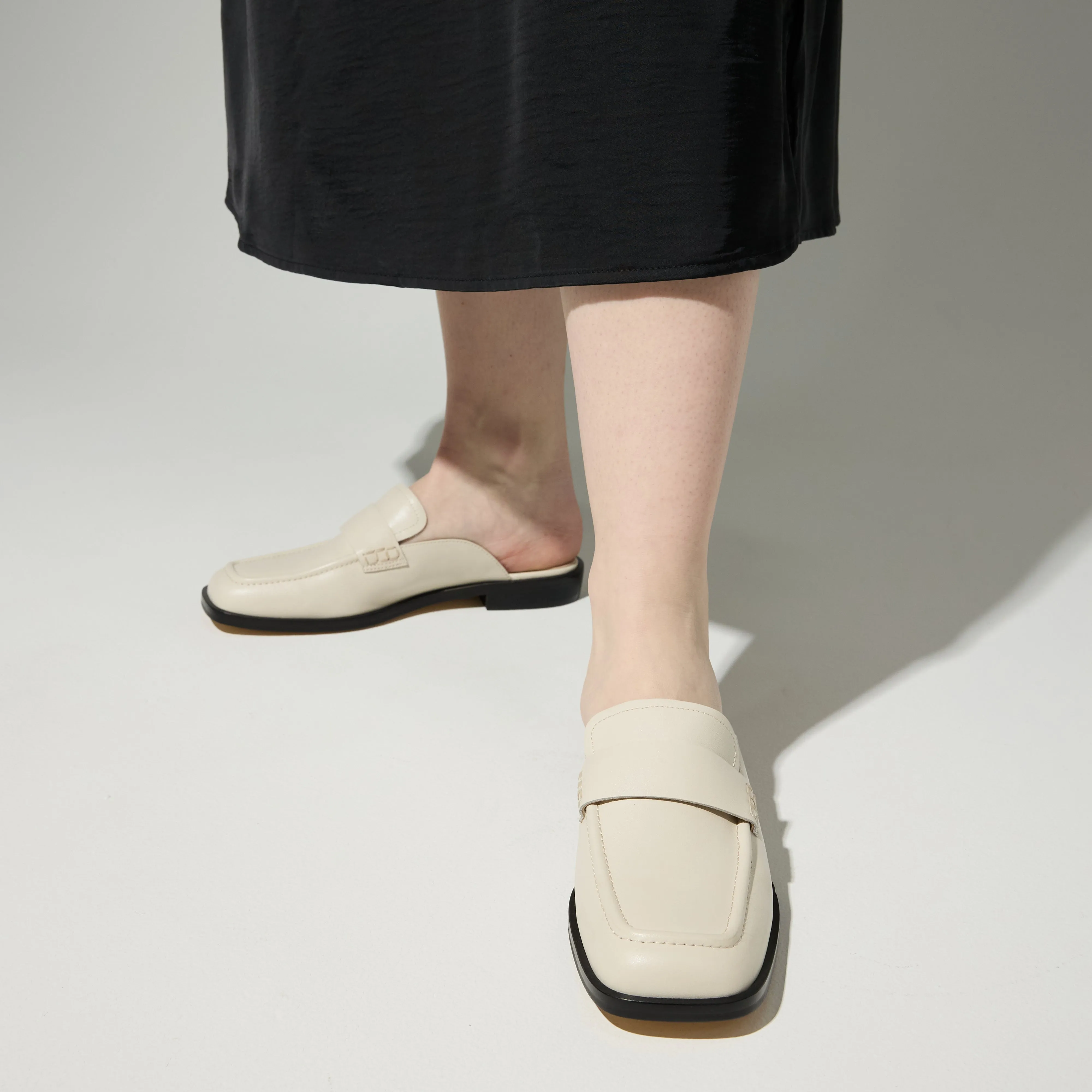 Odessa Loafer Mule in Bone Leather sold by Yosi Samra product image thumbnail 2