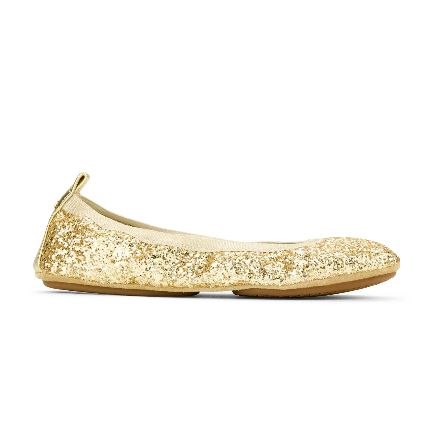 Samara Foldable Ballet Flat in Gold Glitter sold by Yosi Samra product image thumbnail 4