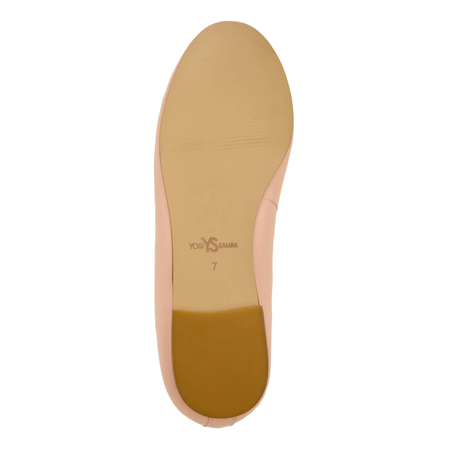Sadie Ballet Flat in Blush Leather sold by Yosi Samra product image thumbnail 5