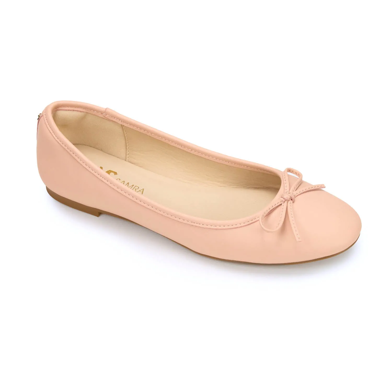 Sadie Ballet Flat in Blush Leather sold by Yosi Samra product image thumbnail 4