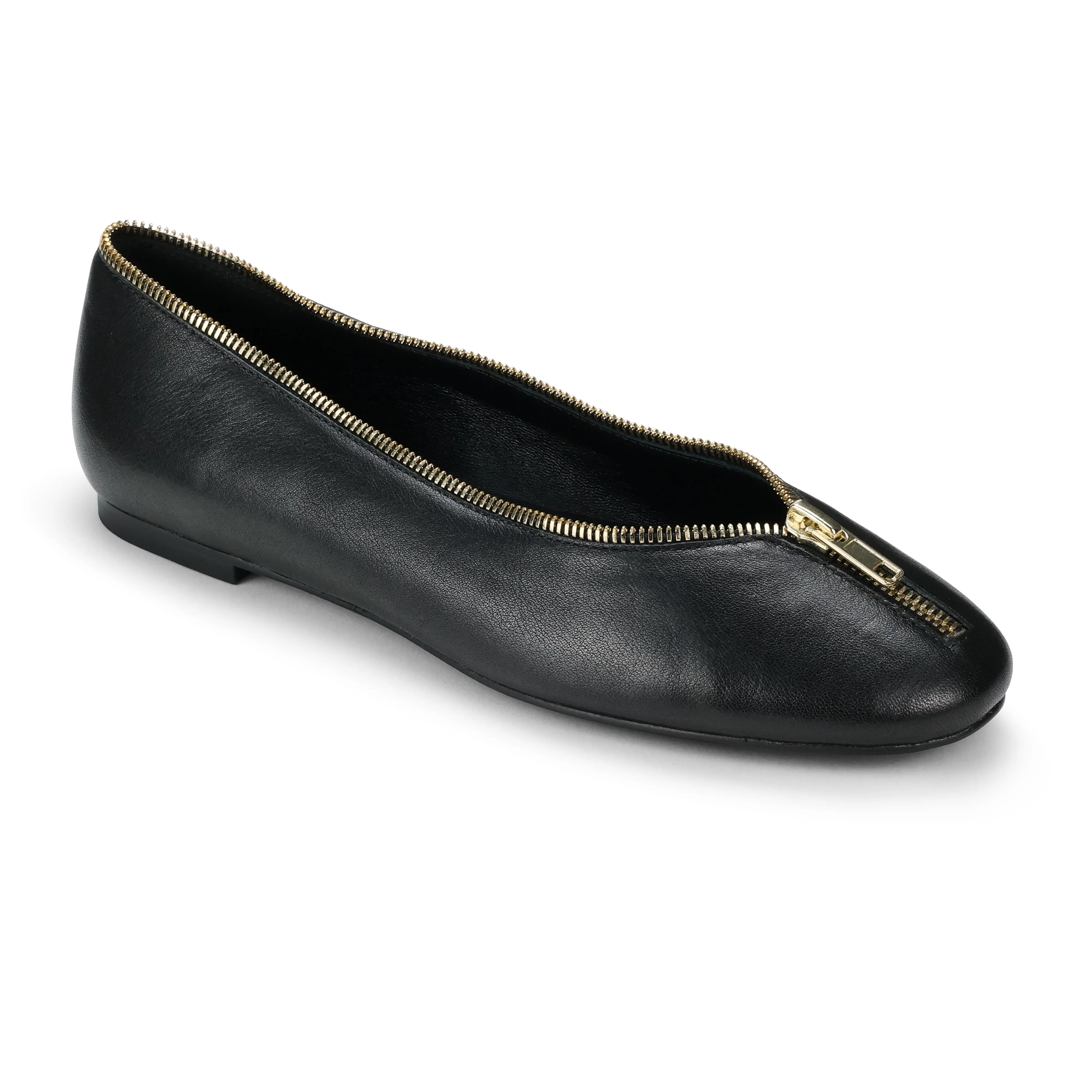 Ziva Flat in Black Leather sold by Yosi Samra product image thumbnail 3
