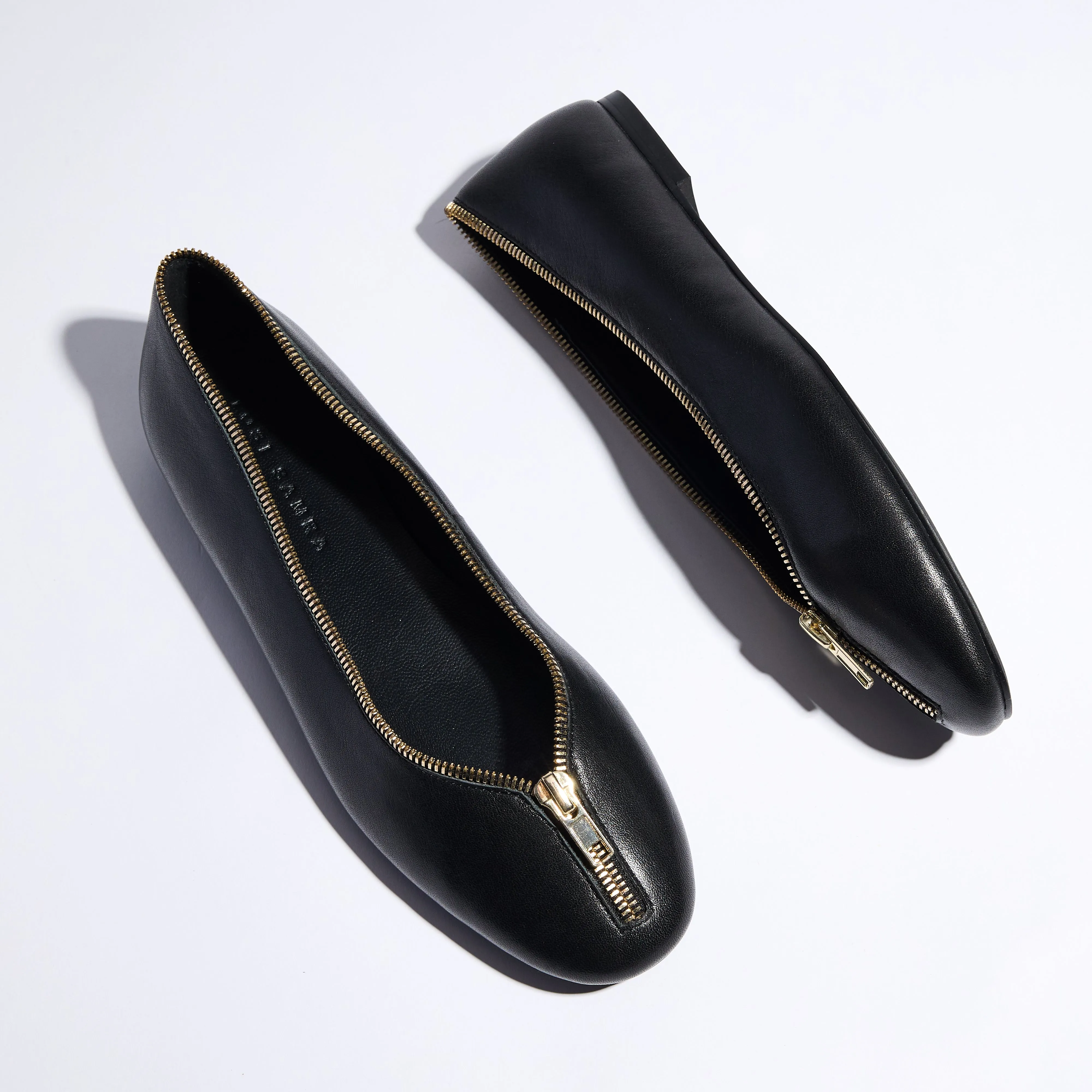 Ziva Flat in Black Leather sold by Yosi Samra