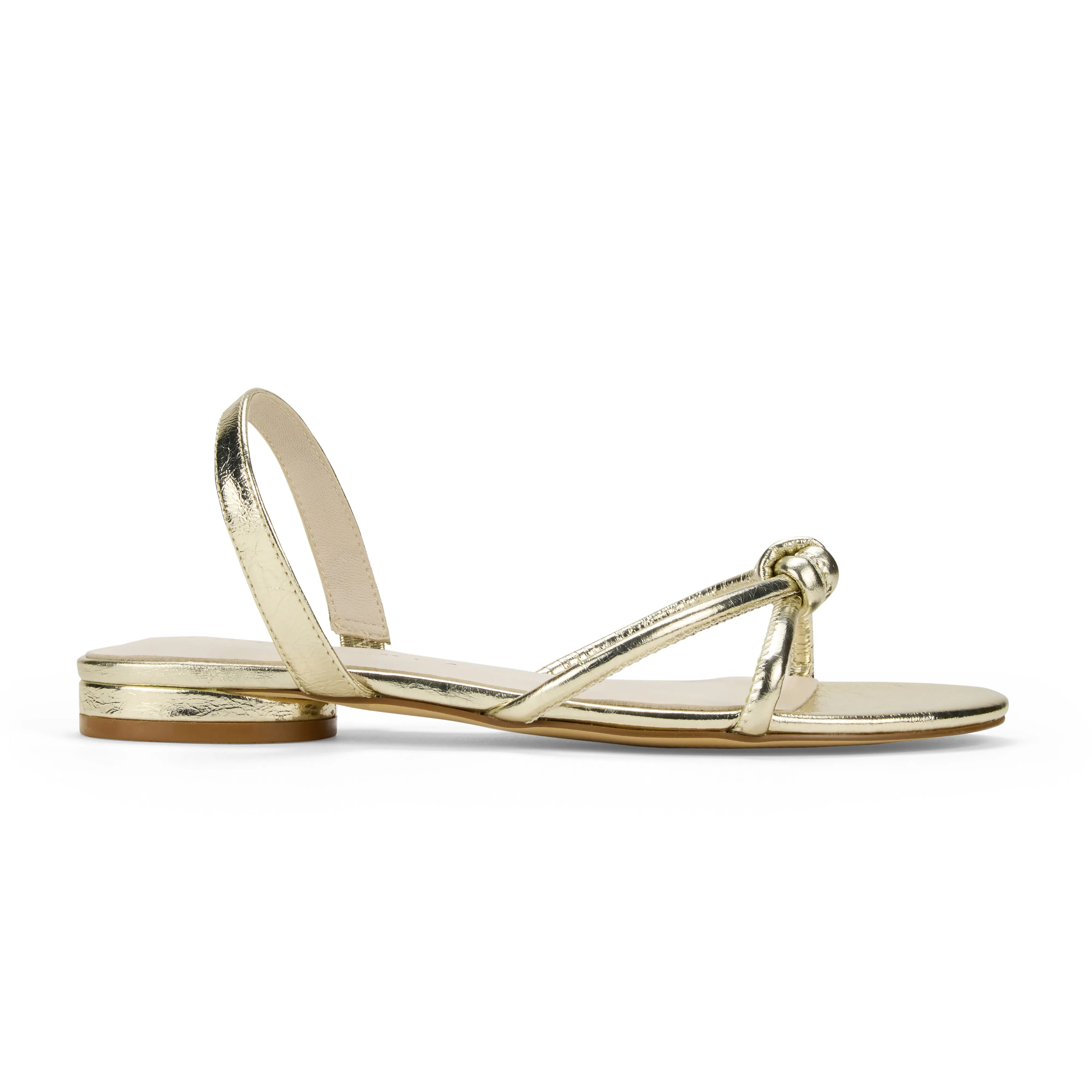 Alison Slingback Sandal in Gold Leather sold by Yosi Samra product image thumbnail 2