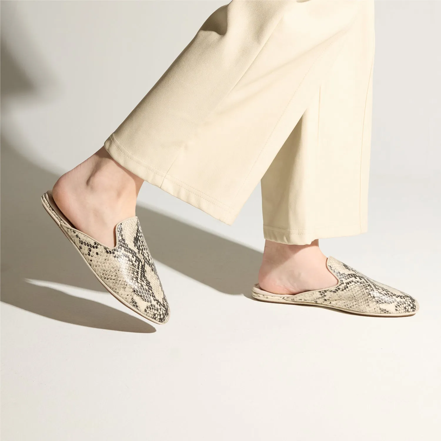 Vidi Mule in Snake Embossed Leather sold by Yosi Samra