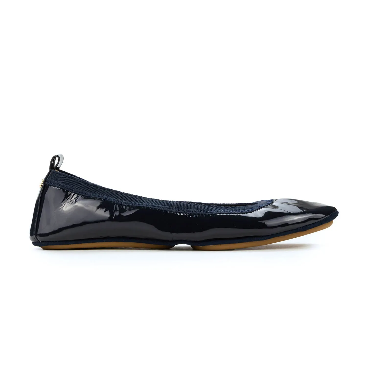 Samara Foldable Ballet Flat in Deep Navy Patent sold by Yosi Samra product image thumbnail 4