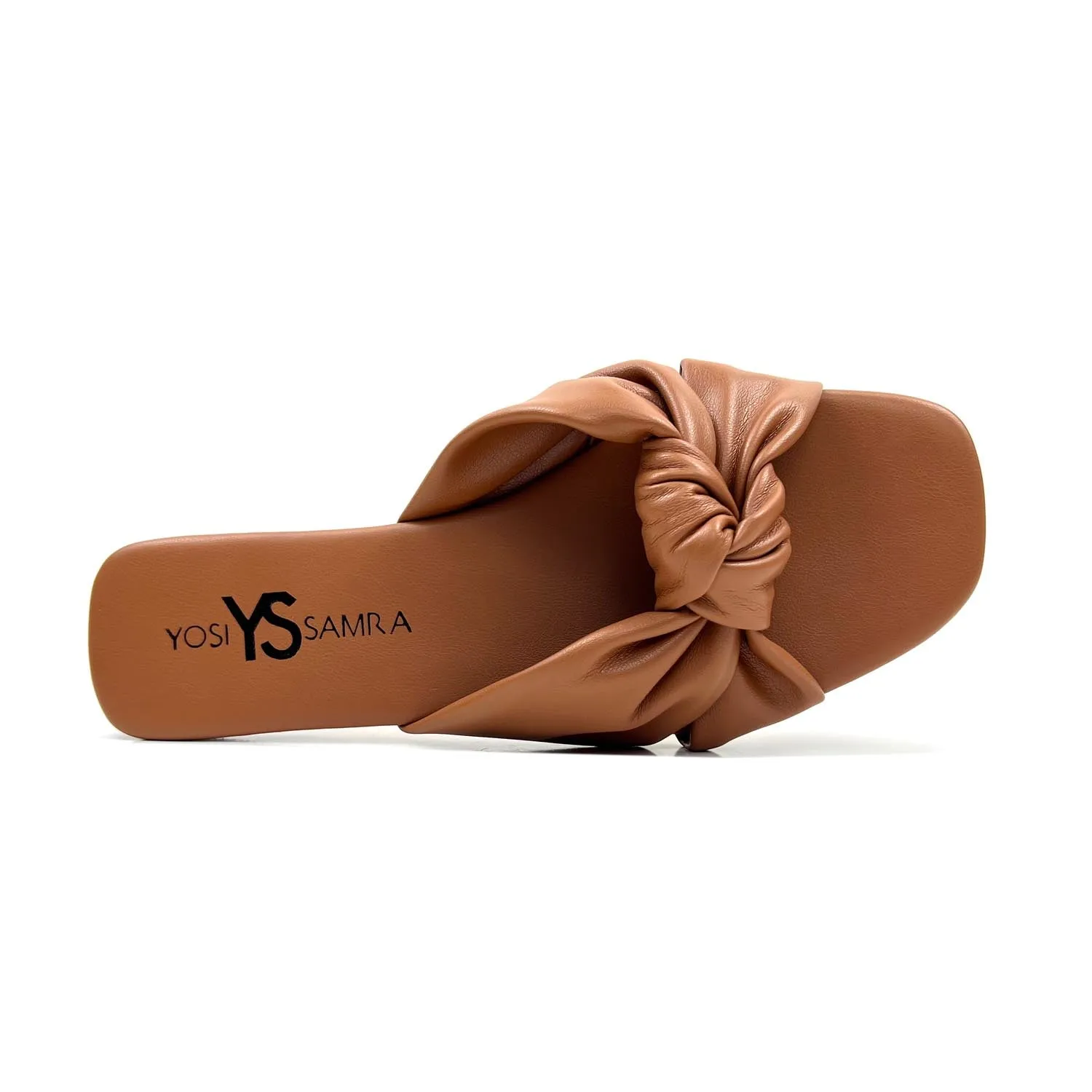 Naya Knotted Sandal in Whiskey sold by Yosi Samra product image thumbnail 4