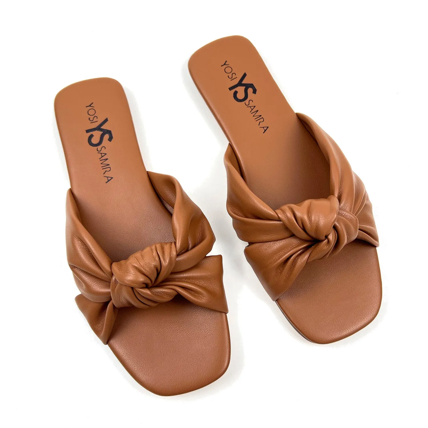 Naya Knotted Sandal in Whiskey sold by Yosi Samra product image thumbnail 3