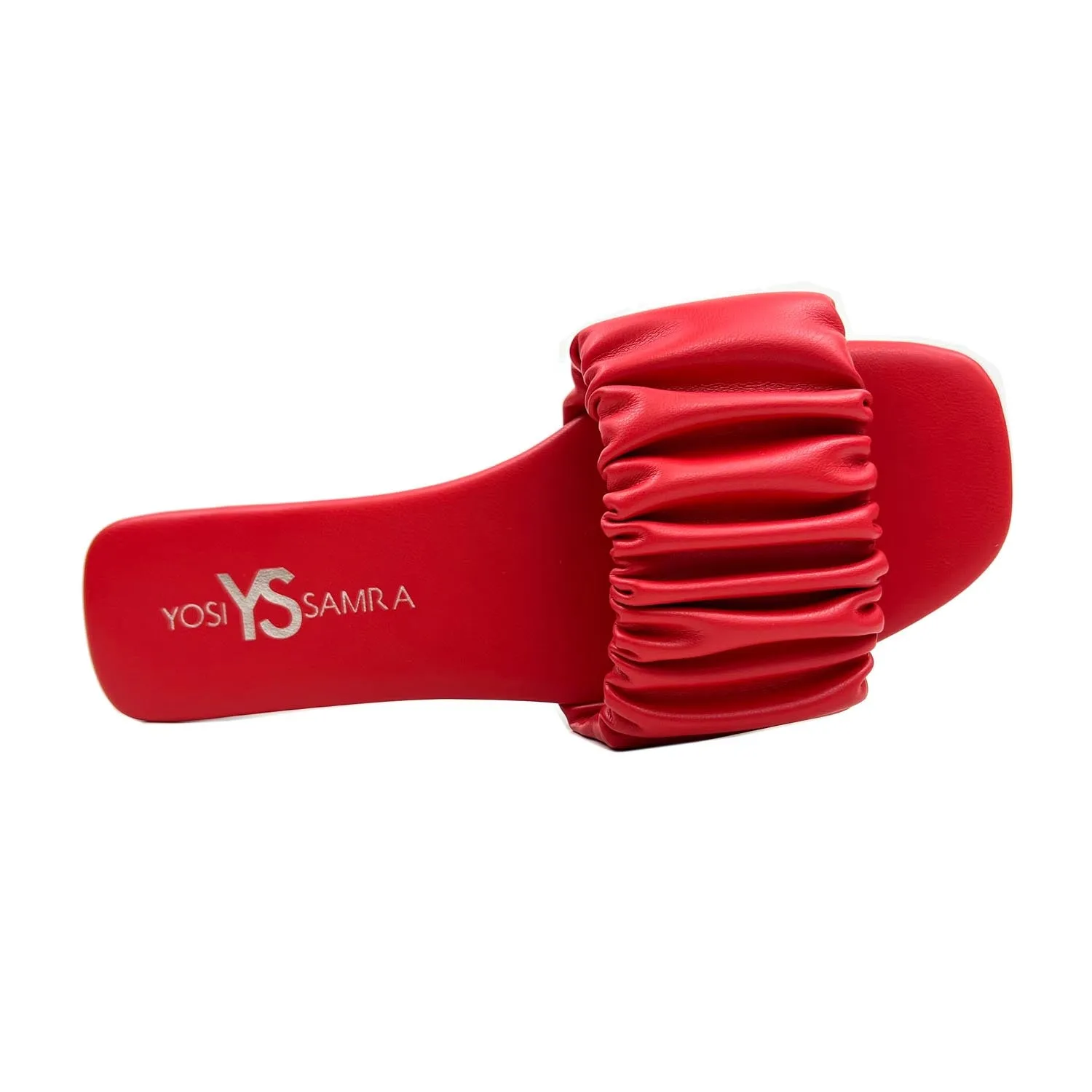 Naomi Ruched Sandal in Flame sold by Yosi Samra product image thumbnail 5