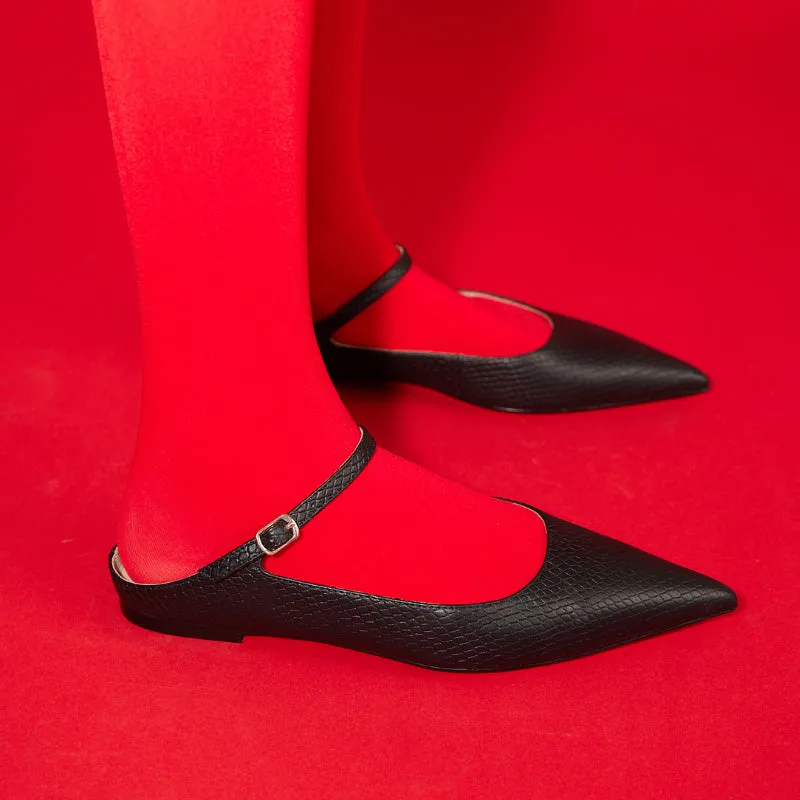 Vida Mule in Black Snake Leather sold by Yosi Samra product image thumbnail 2