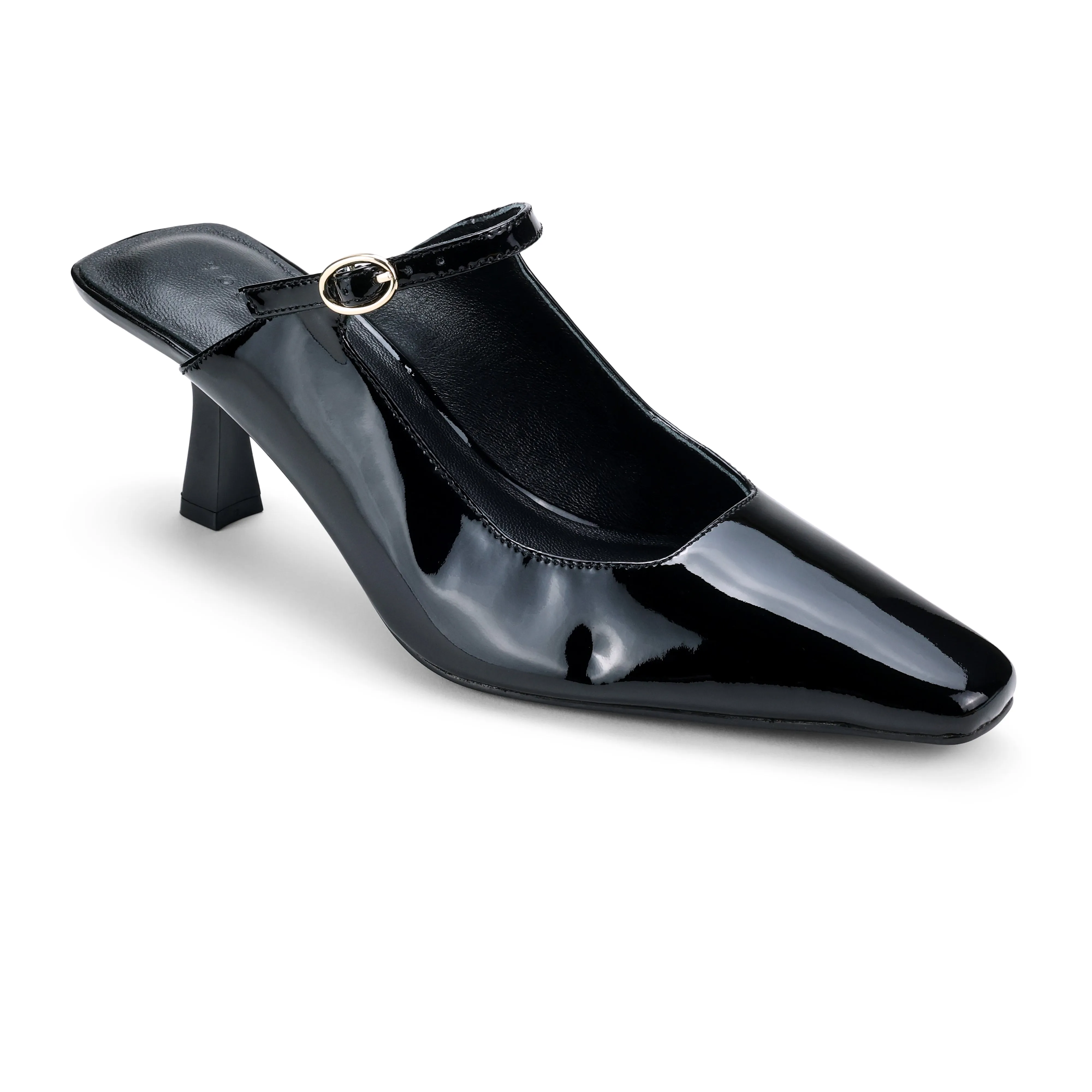 Ryder Heel in Black Patent Leather sold by Yosi Samra product image thumbnail 3