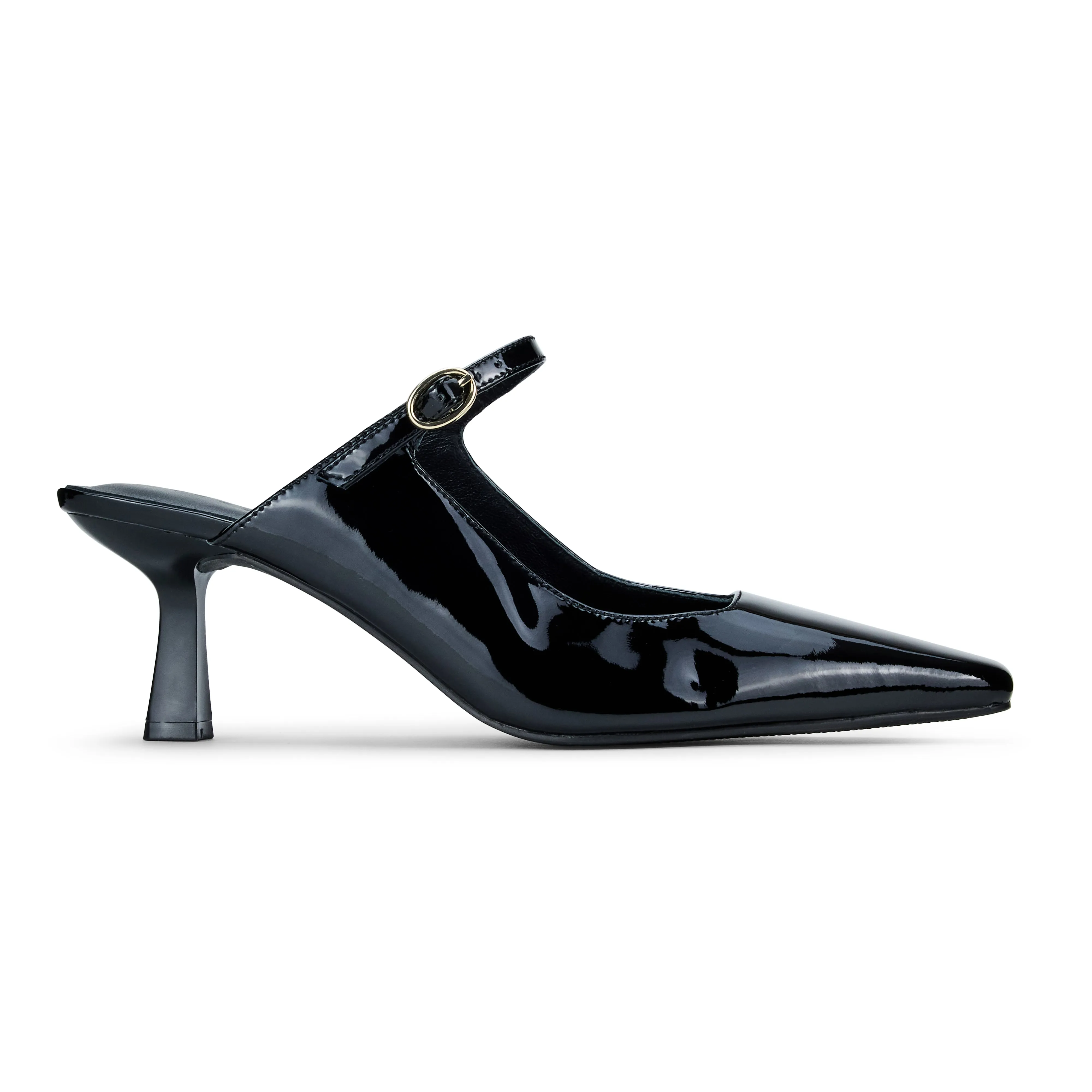 Ryder Heel in Black Patent Leather sold by Yosi Samra